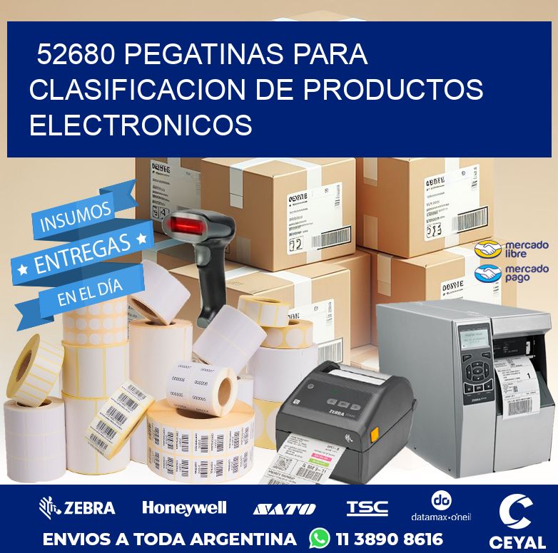 52680 PEGATINAS PARA CLASIFICACION DE PRODUCTOS ELECTRONICOS