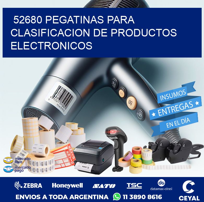 52680 PEGATINAS PARA CLASIFICACION DE PRODUCTOS ELECTRONICOS