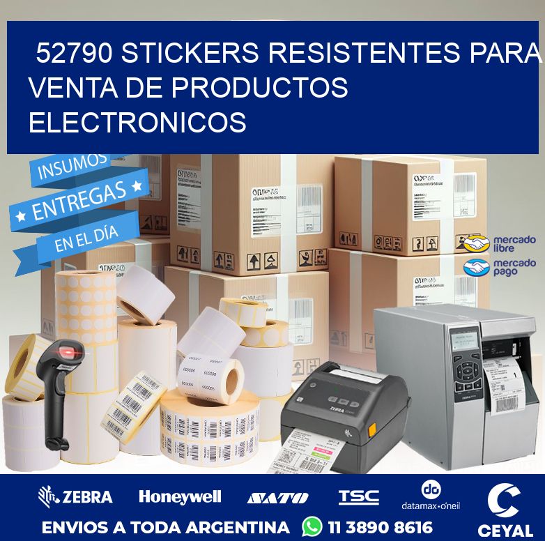 52790 STICKERS RESISTENTES PARA VENTA DE PRODUCTOS ELECTRONICOS