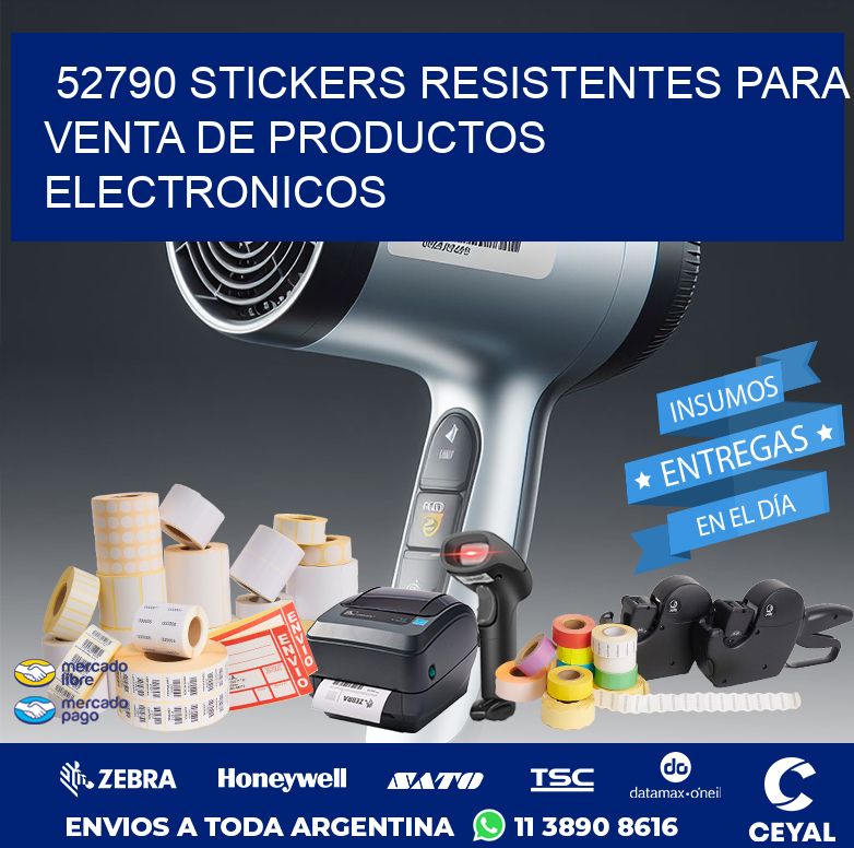 52790 STICKERS RESISTENTES PARA VENTA DE PRODUCTOS ELECTRONICOS