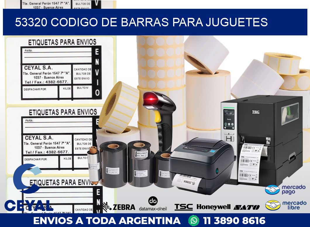 53320 CODIGO DE BARRAS PARA JUGUETES