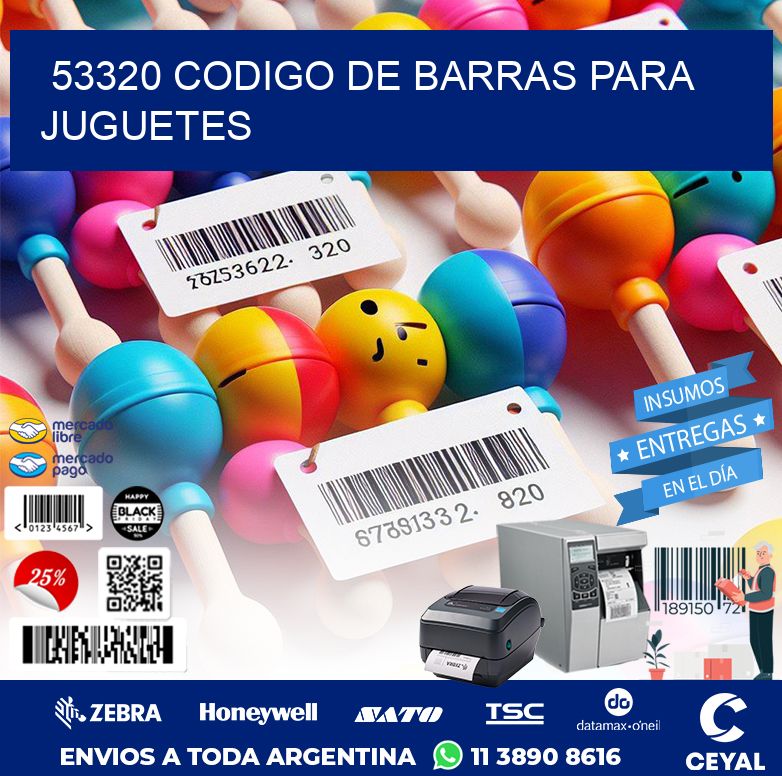 53320 CODIGO DE BARRAS PARA JUGUETES