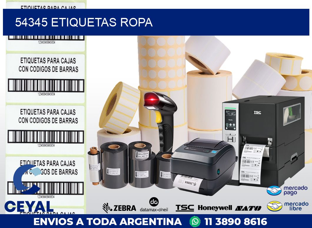 54345 ETIQUETAS ROPA