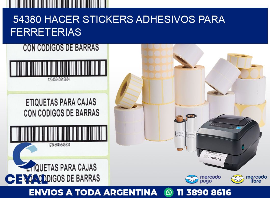 54380 HACER STICKERS ADHESIVOS PARA FERRETERIAS