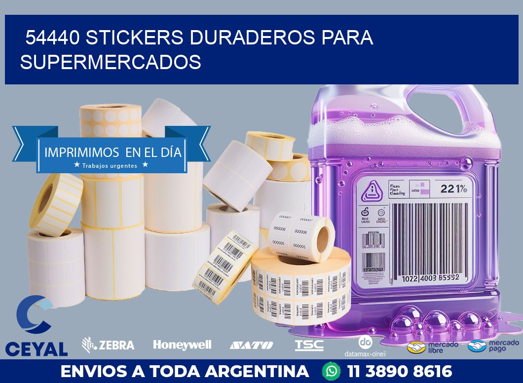54440 STICKERS DURADEROS PARA SUPERMERCADOS
