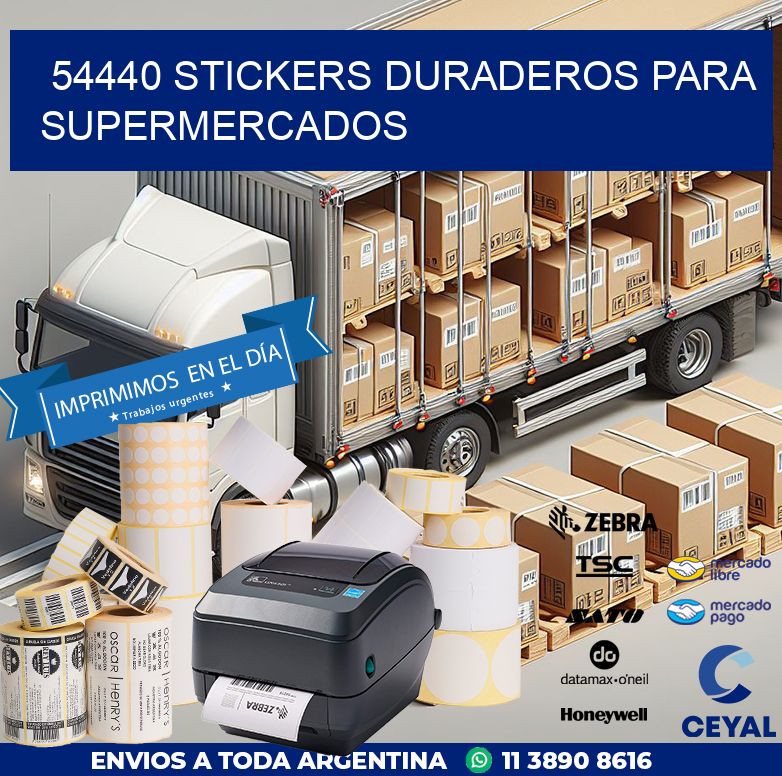 54440 STICKERS DURADEROS PARA SUPERMERCADOS