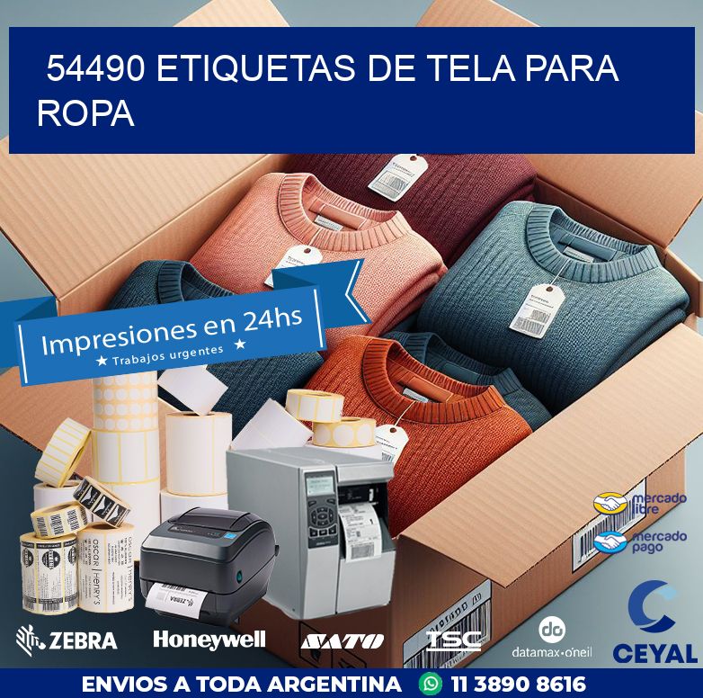 54490 ETIQUETAS DE TELA PARA ROPA