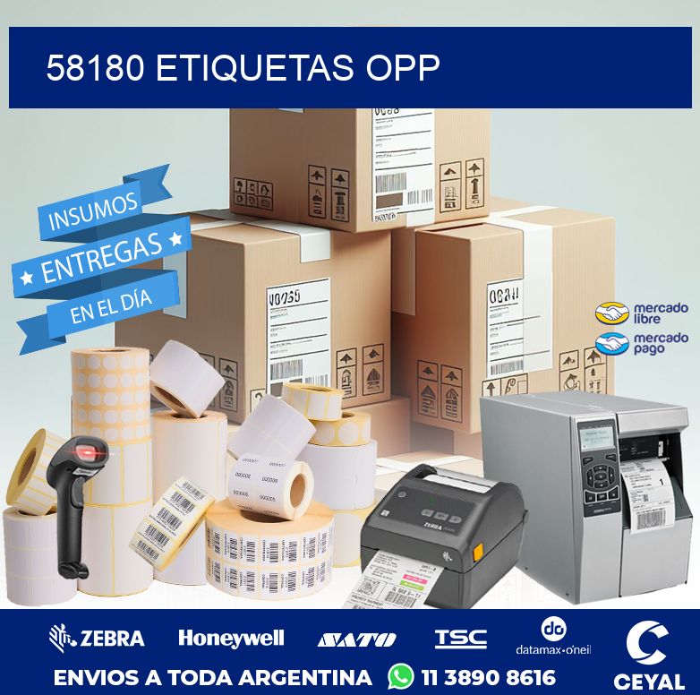 58180 ETIQUETAS OPP