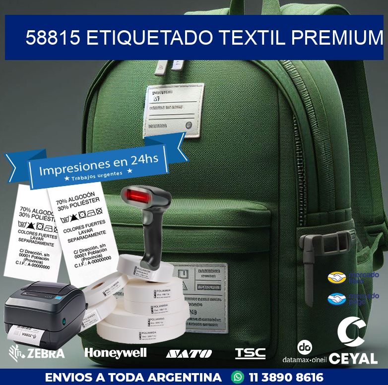 58815 ETIQUETADO TEXTIL PREMIUM