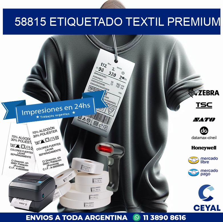 58815 ETIQUETADO TEXTIL PREMIUM