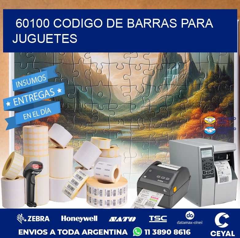 60100 CODIGO DE BARRAS PARA JUGUETES