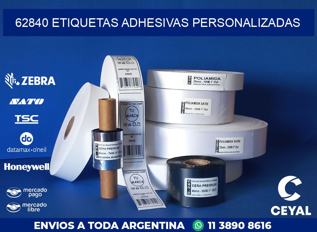 62840 ETIQUETAS ADHESIVAS PERSONALIZADAS