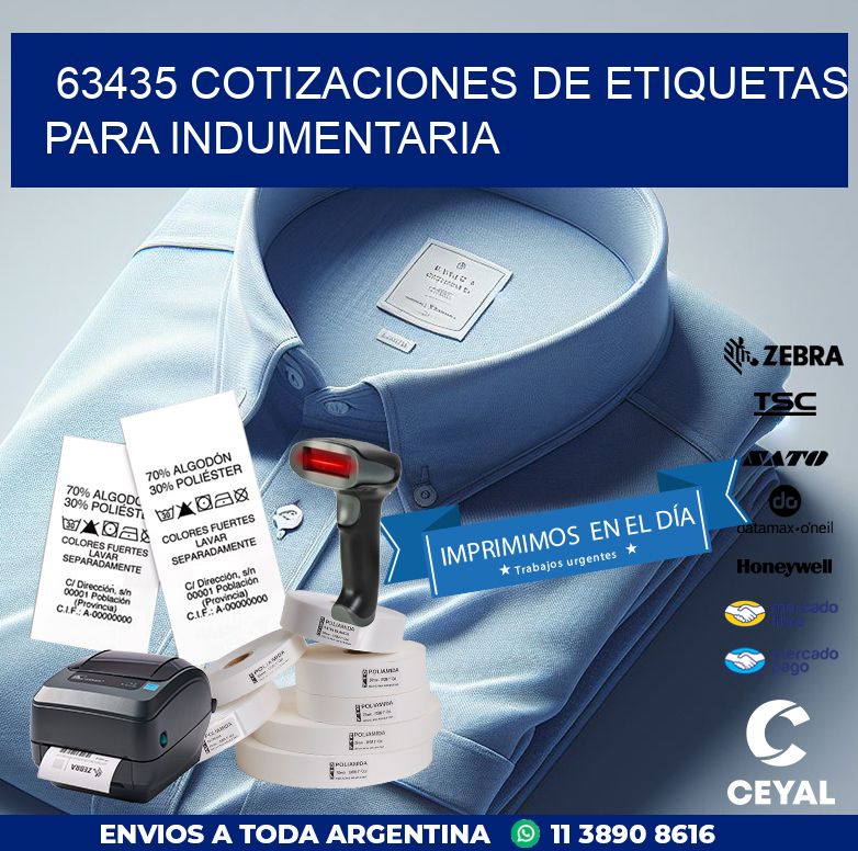 63435 COTIZACIONES DE ETIQUETAS PARA INDUMENTARIA
