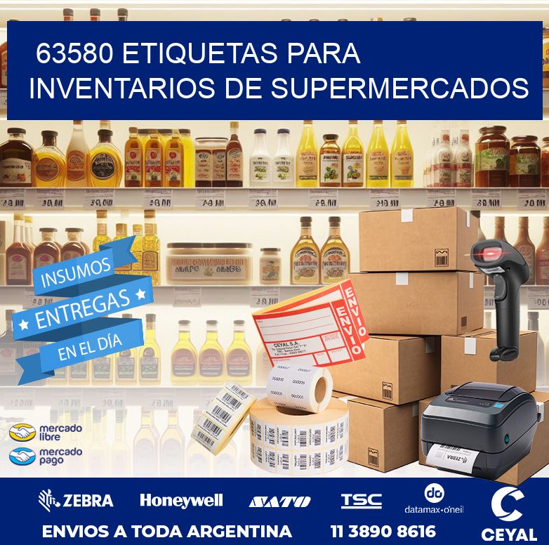 63580 ETIQUETAS PARA INVENTARIOS DE SUPERMERCADOS