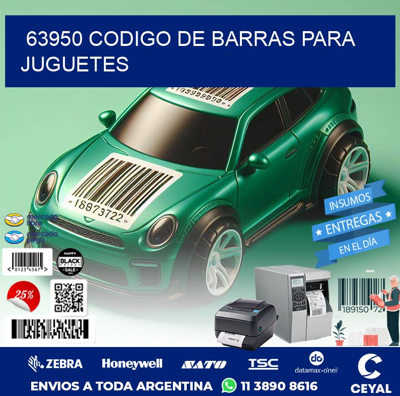 63950 CODIGO DE BARRAS PARA JUGUETES