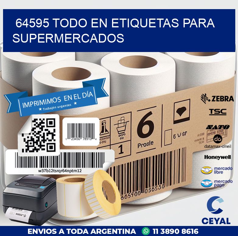 64595 TODO EN ETIQUETAS PARA SUPERMERCADOS