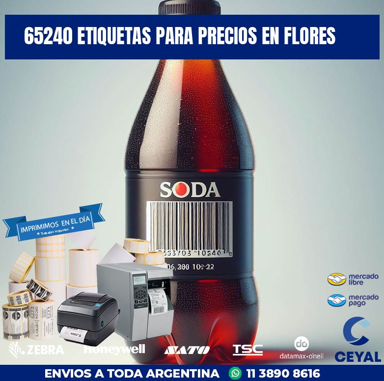 65240 ETIQUETAS PARA PRECIOS EN FLORES
