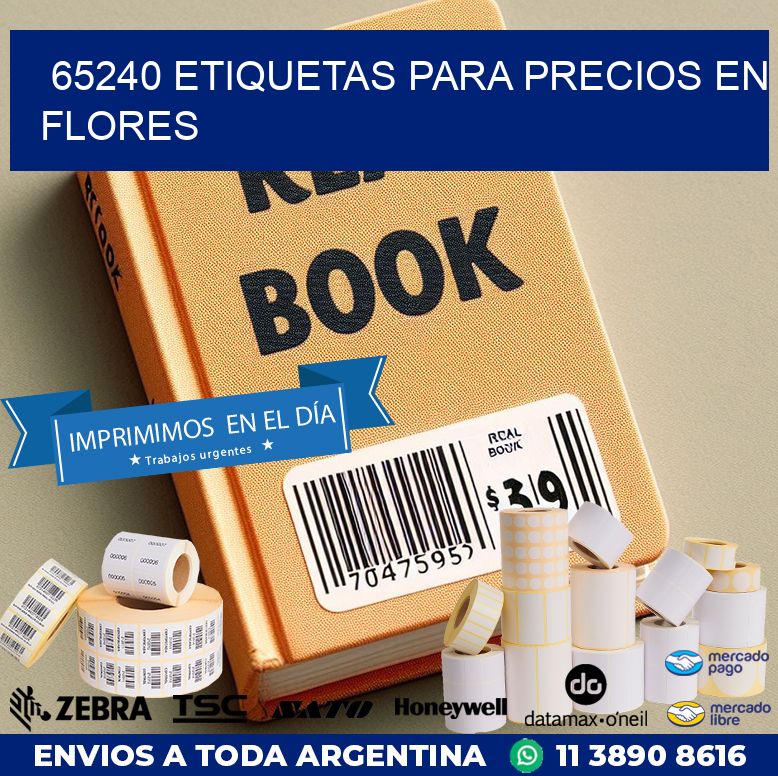 65240 ETIQUETAS PARA PRECIOS EN FLORES