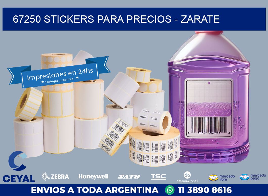 67250 STICKERS PARA PRECIOS – ZARATE