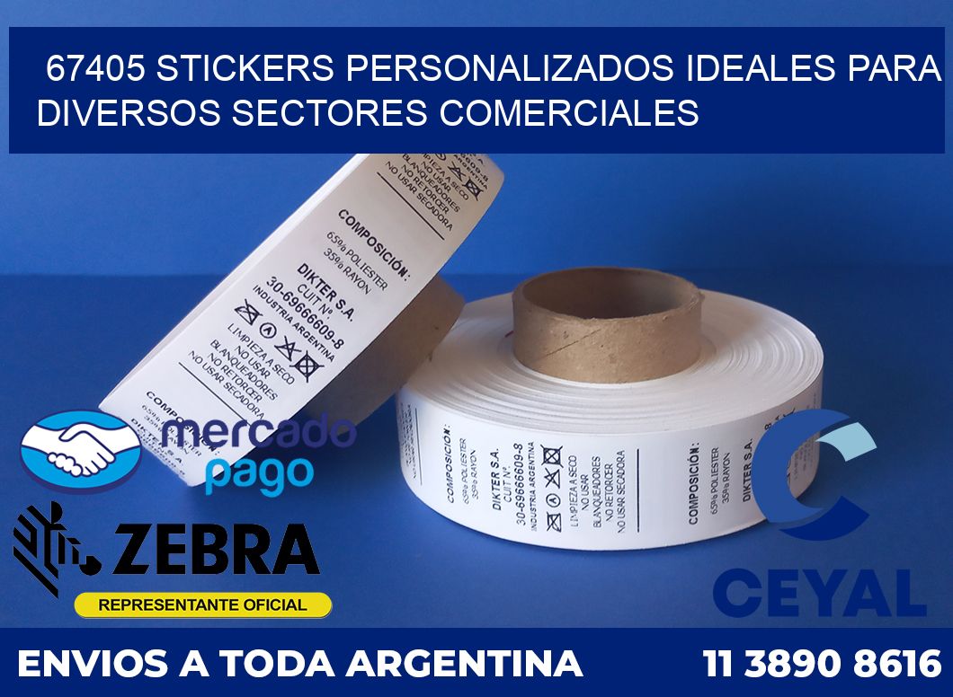 67405 STICKERS PERSONALIZADOS IDEALES PARA DIVERSOS SECTORES COMERCIALES