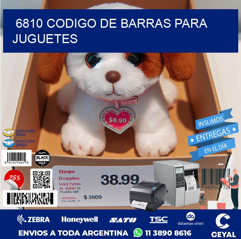 6810 CODIGO DE BARRAS PARA JUGUETES