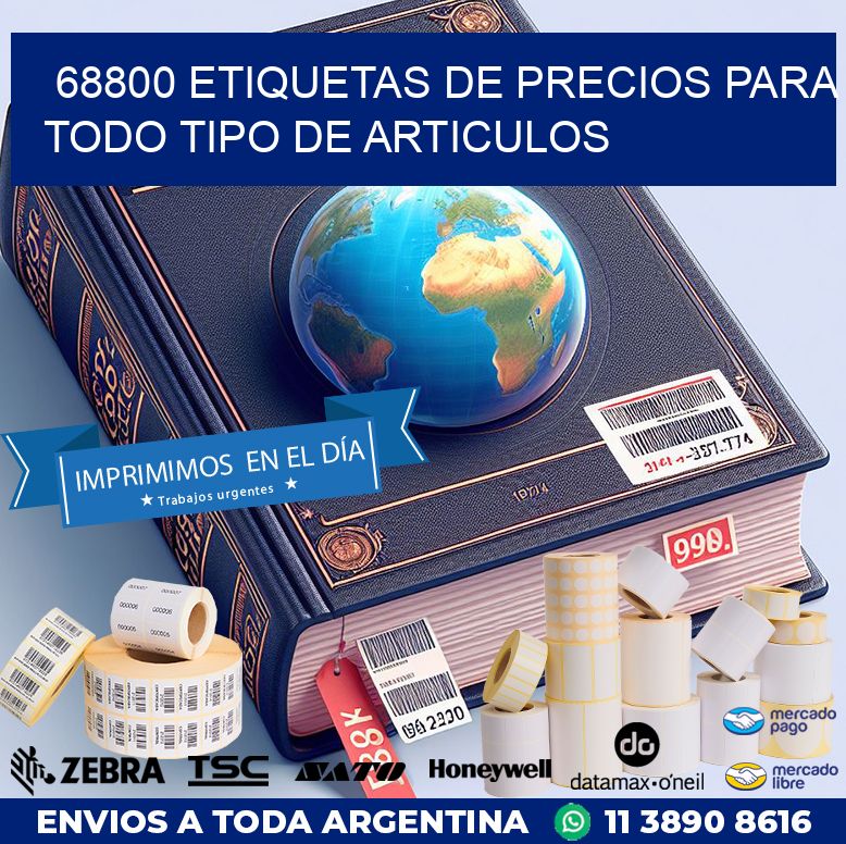 68800 ETIQUETAS DE PRECIOS PARA TODO TIPO DE ARTICULOS