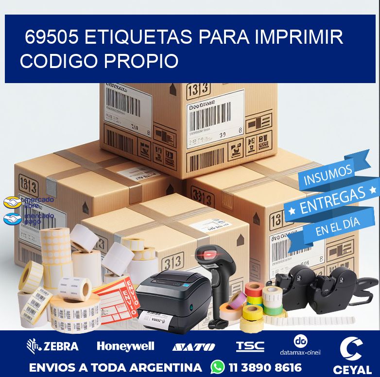 69505 ETIQUETAS PARA IMPRIMIR CODIGO PROPIO