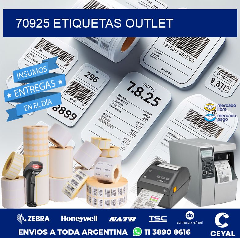 70925 ETIQUETAS OUTLET