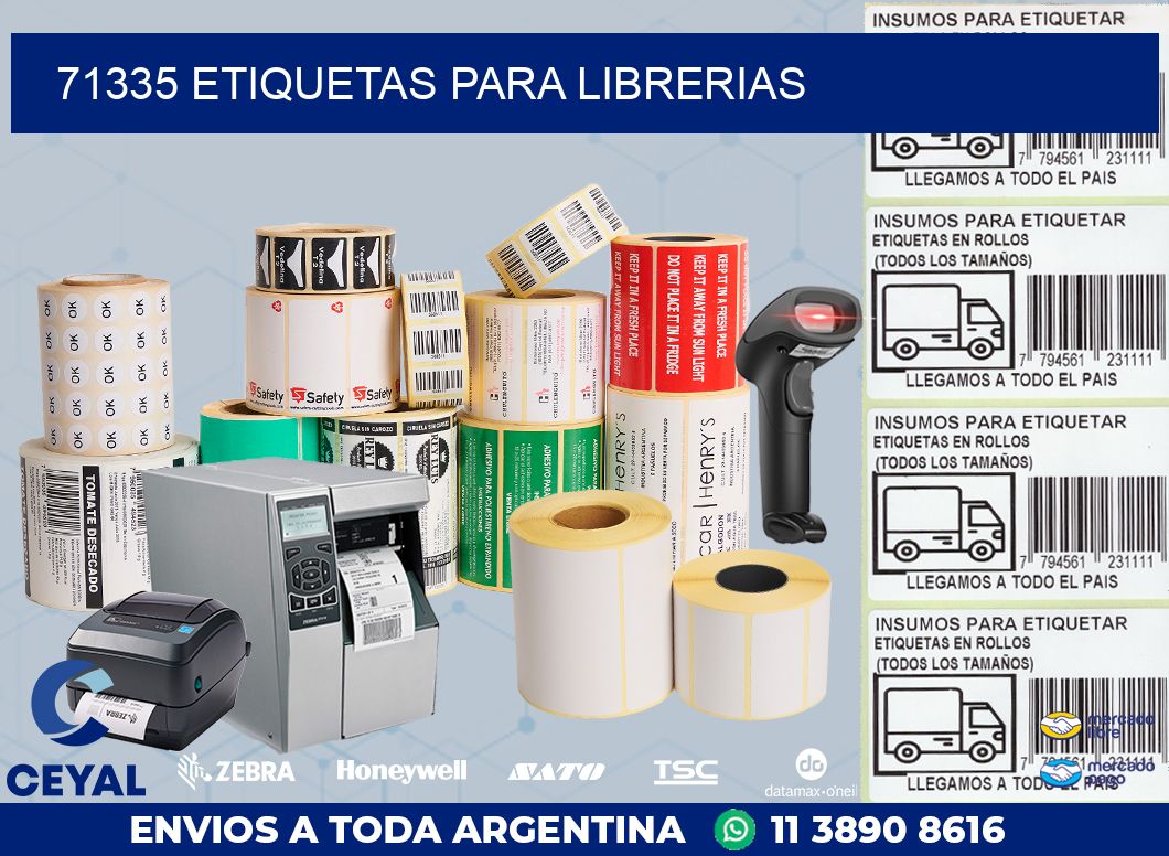 71335 ETIQUETAS PARA LIBRERIAS