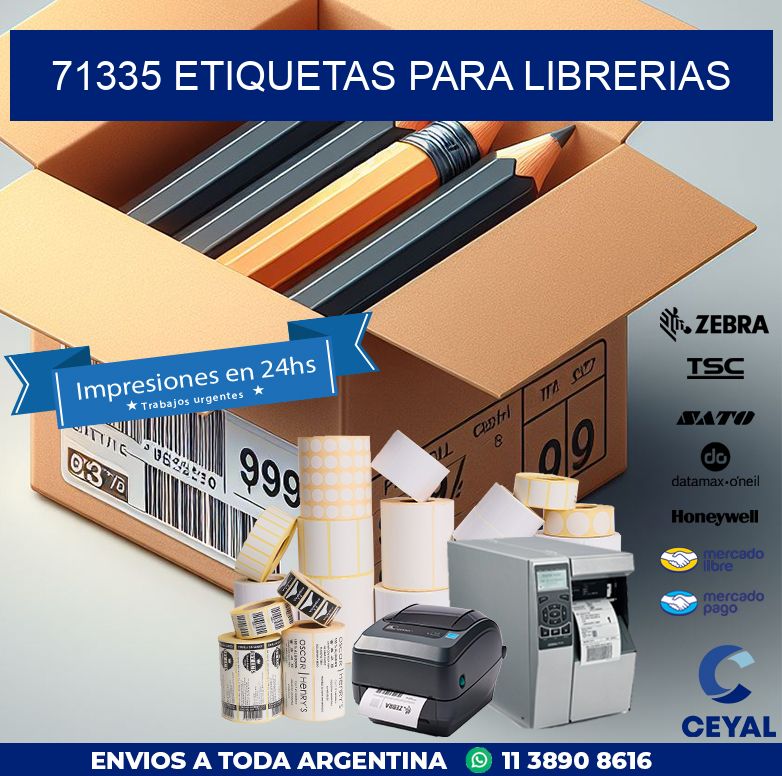 71335 ETIQUETAS PARA LIBRERIAS