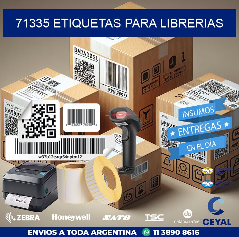 71335 ETIQUETAS PARA LIBRERIAS