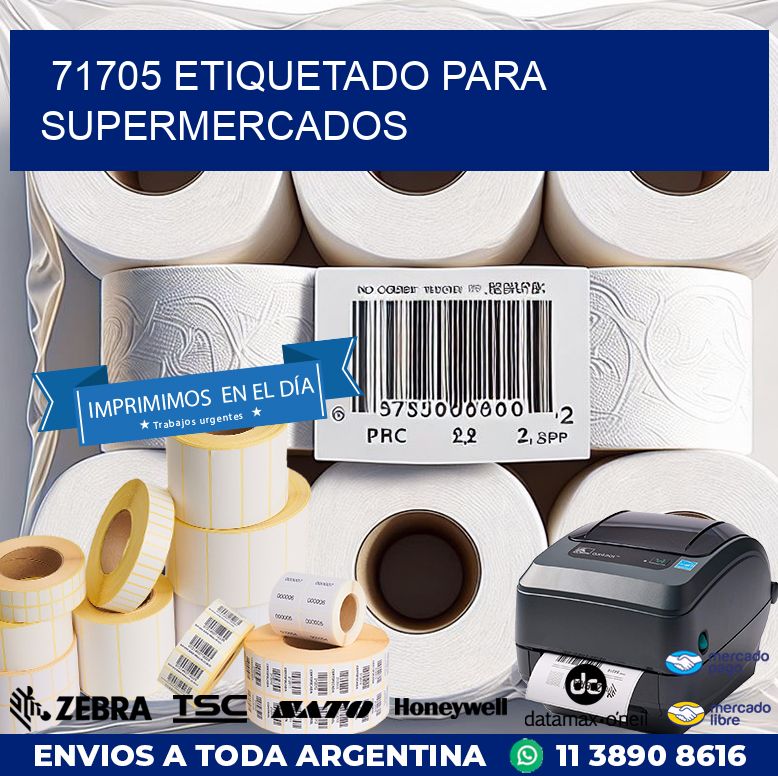 71705 ETIQUETADO PARA SUPERMERCADOS