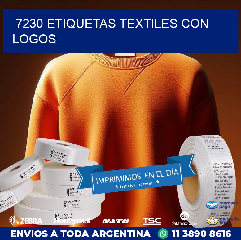 7230 ETIQUETAS TEXTILES CON LOGOS