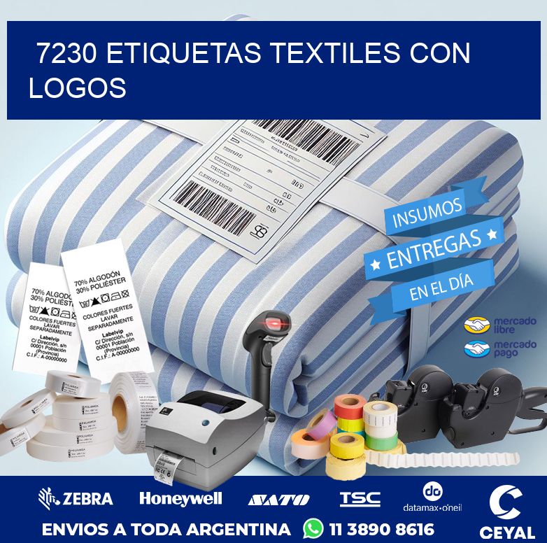 7230 ETIQUETAS TEXTILES CON LOGOS