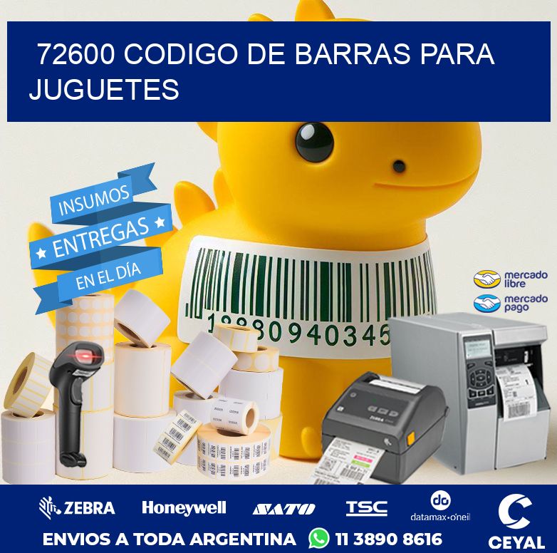 72600 CODIGO DE BARRAS PARA JUGUETES