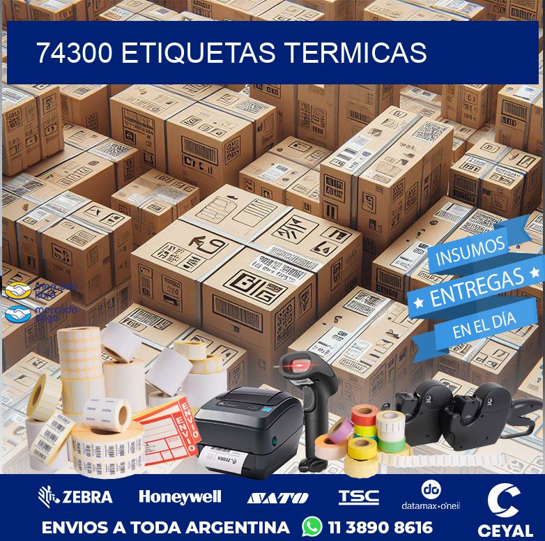 74300 ETIQUETAS TERMICAS