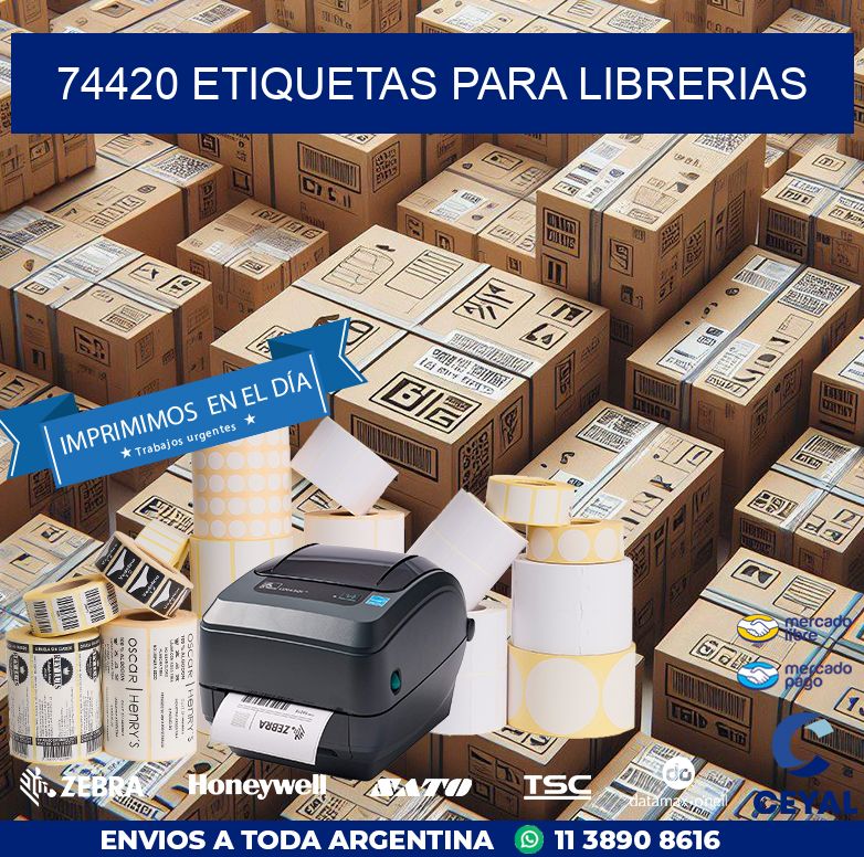 74420 ETIQUETAS PARA LIBRERIAS