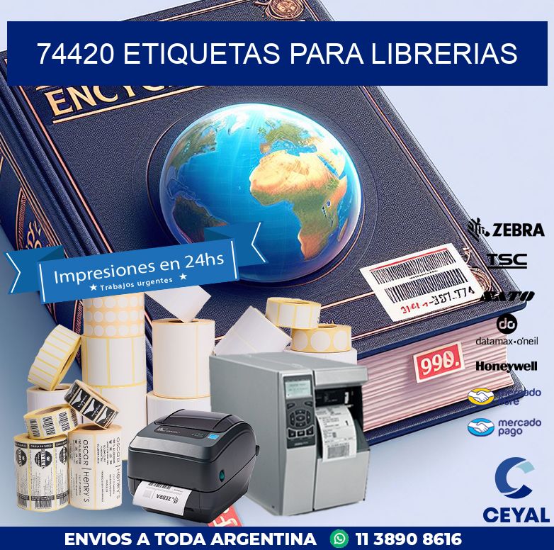 74420 ETIQUETAS PARA LIBRERIAS