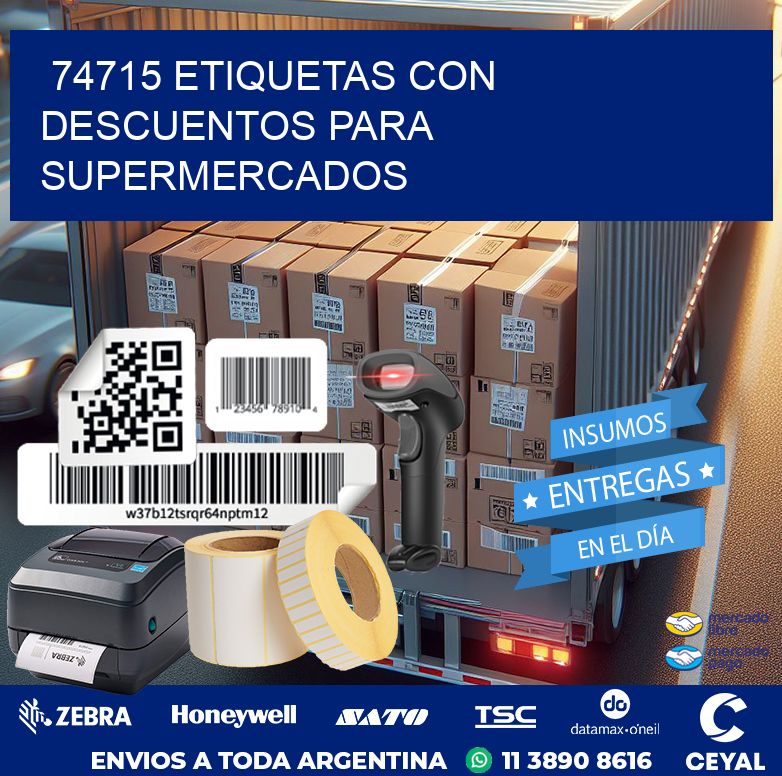 74715 ETIQUETAS CON DESCUENTOS PARA SUPERMERCADOS