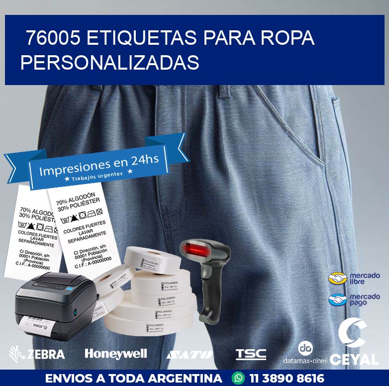 76005 ETIQUETAS PARA ROPA PERSONALIZADAS
