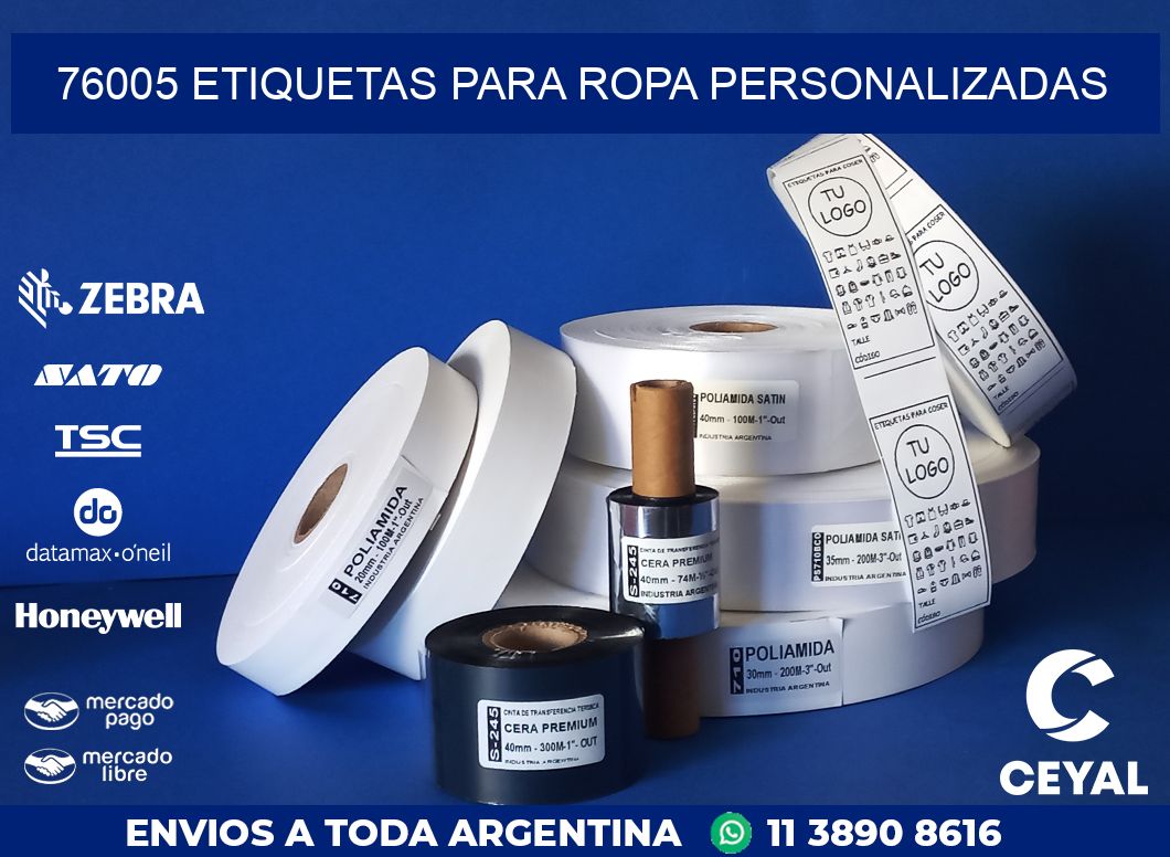 76005 ETIQUETAS PARA ROPA PERSONALIZADAS
