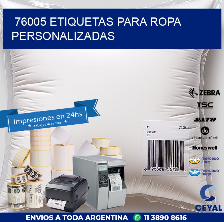 76005 ETIQUETAS PARA ROPA PERSONALIZADAS