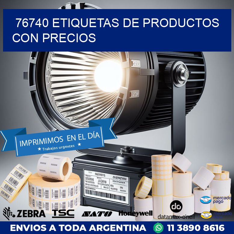 76740 ETIQUETAS DE PRODUCTOS CON PRECIOS