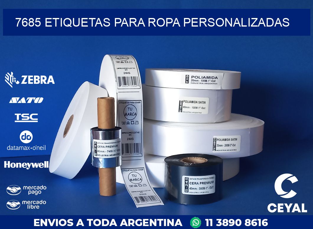 7685 ETIQUETAS PARA ROPA PERSONALIZADAS