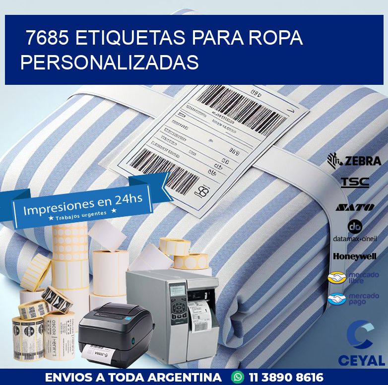 7685 ETIQUETAS PARA ROPA PERSONALIZADAS