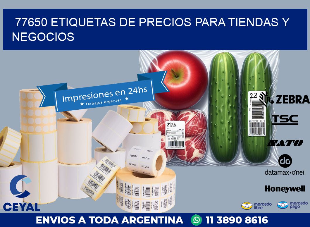 77650 ETIQUETAS DE PRECIOS PARA TIENDAS Y NEGOCIOS