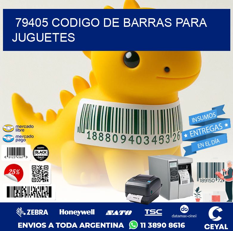 79405 CODIGO DE BARRAS PARA JUGUETES