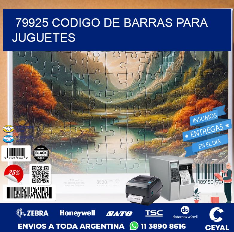 79925 CODIGO DE BARRAS PARA JUGUETES