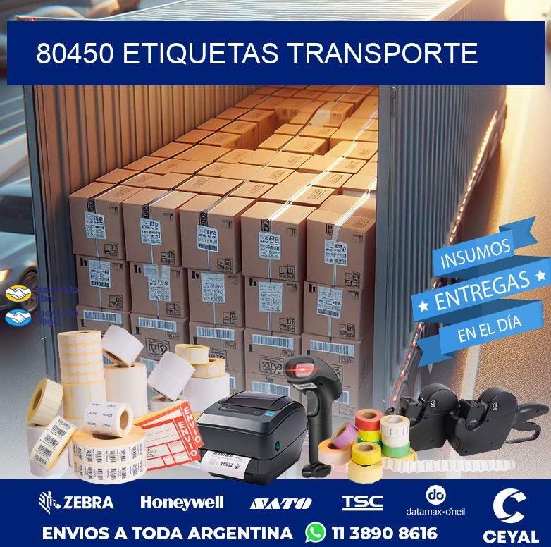 80450 ETIQUETAS TRANSPORTE