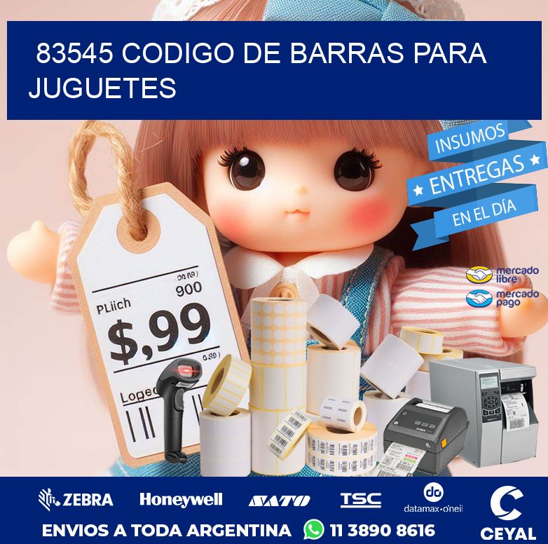 83545 CODIGO DE BARRAS PARA JUGUETES